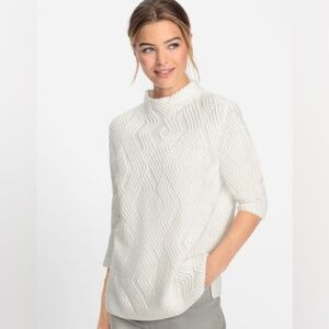 Zig Zag stitch Olsen Pullover NWT
